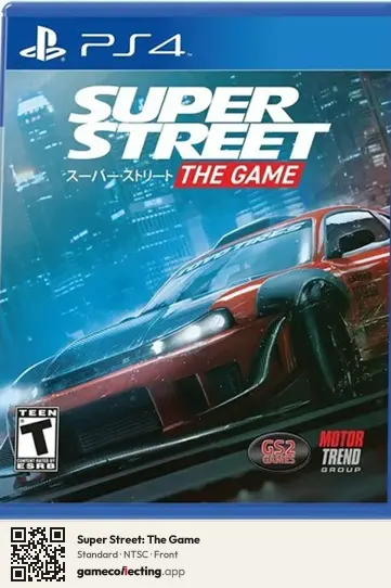 Super Street: The Game PlayStation 4, NTSC box front
