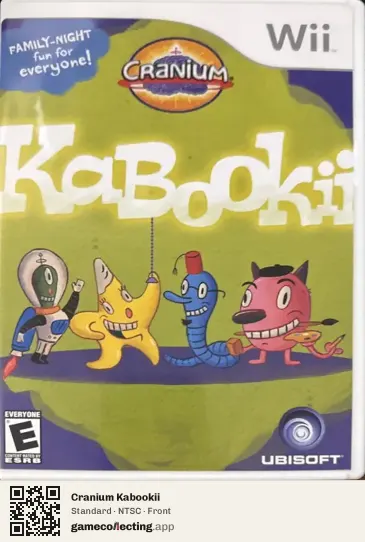 Cranium Kabookii Nintendo Wii, NTSC box front