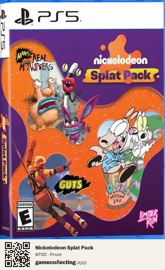 Nickelodeon Splat Pack PlayStation 5, NTSC box front