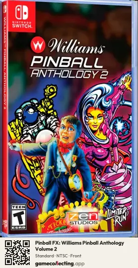 Pinball FX: Williams Pinball Anthology Volume 2 Nintendo Switch, NTSC box front