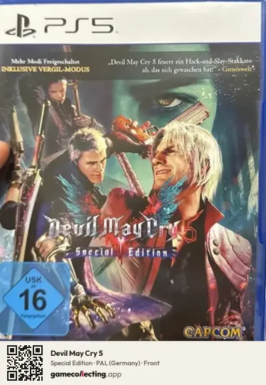 Devil May Cry 5 PlayStation 5, Germany box front