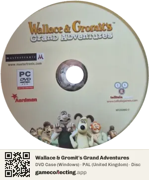 Wallace & Gromit's Grand Adventures Computer, PAL disc