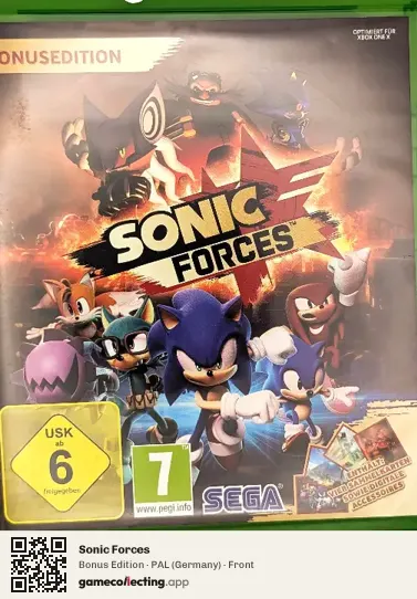 Sonic Forces Xbox One, Germany box front