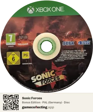 Sonic Forces Xbox One, PAL disc