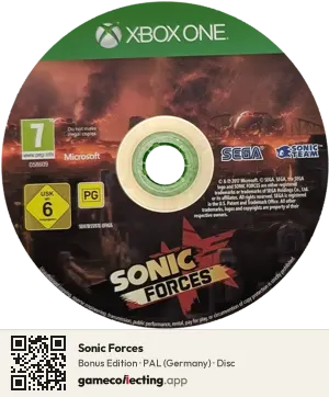 Sonic Forces Xbox One, PAL disc