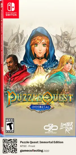 Puzzle Quest: Immortal Edition Nintendo Switch, NTSC box front