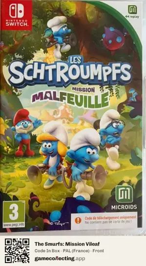 The Smurfs: Mission Vileaf Nintendo Switch, France box front
