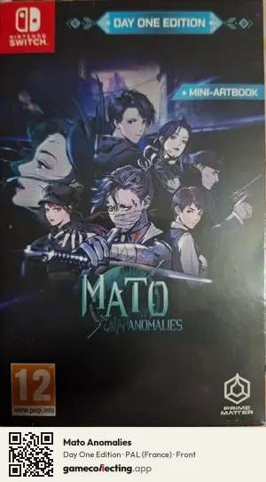 Mato Anomalies Nintendo Switch, France box front