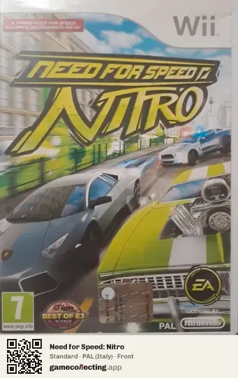 Need for Speed: Nitro Nintendo Wii, Italy box front