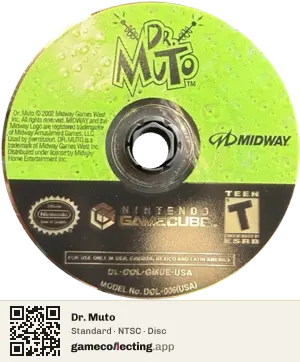 Dr. Muto Nintendo GameCube, NTSC disc