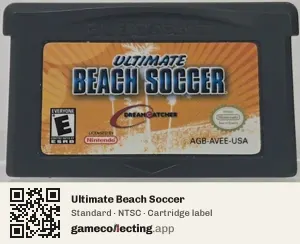 Ultimate Beach Soccer Game Boy Advance, NTSC cartridge label