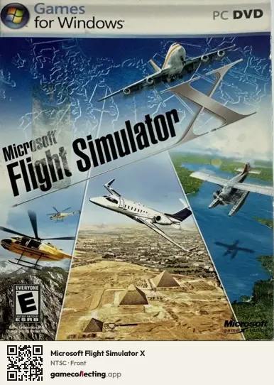 Microsoft Flight Simulator X Computer, NTSC box front