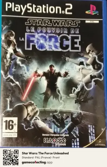 Star Wars: The Force Unleashed PlayStation 2, France box front