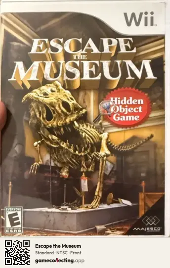 Escape the Museum Nintendo Wii, NTSC box front