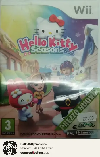 Hello Kitty Seasons Nintendo Wii, Italy box front