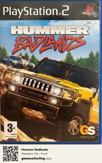 Hummer Badlands PlayStation 2, PAL box front