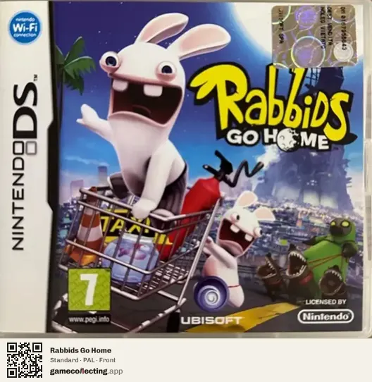 Rabbids Go Home Nintendo DS, PAL box front