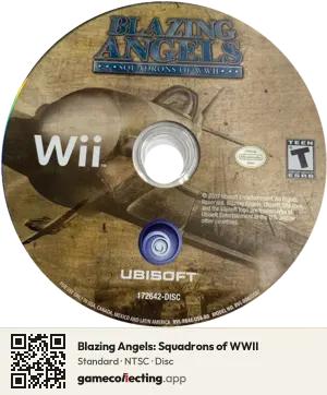 Blazing Angels: Squadrons of WWII Nintendo Wii, NTSC disc