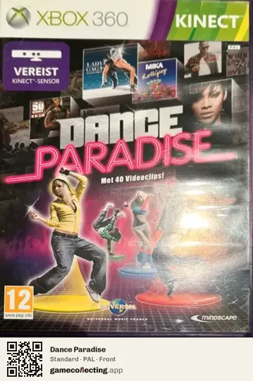 Dance Paradise Xbox 360, PAL box front