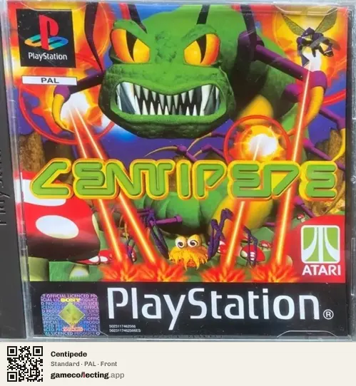 Centipede PlayStation, PAL box front