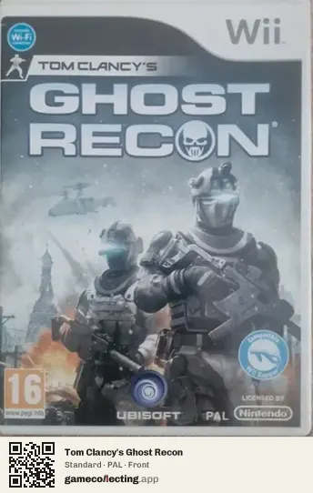 Tom Clancy's Ghost Recon Nintendo Wii, PAL box front