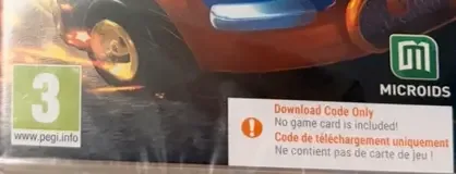 Garfield Kart: Furious Racing, the PEGI square on its front
