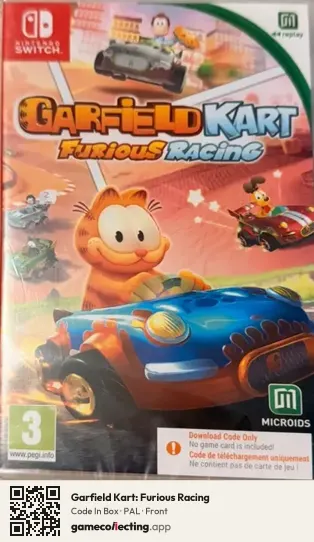 Garfield Kart: Furious Racing Nintendo Switch, PAL box front