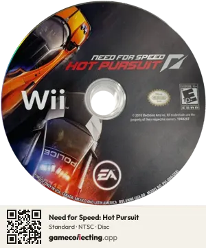 Need for Speed: Hot Pursuit Nintendo Wii, NTSC disc