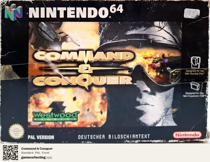 Command & Conquer Nintendo 64, PAL box front