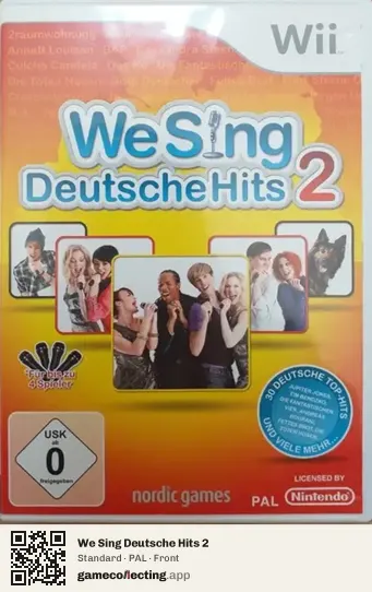 We Sing Deutsche Hits 2 Nintendo Wii, PAL box front