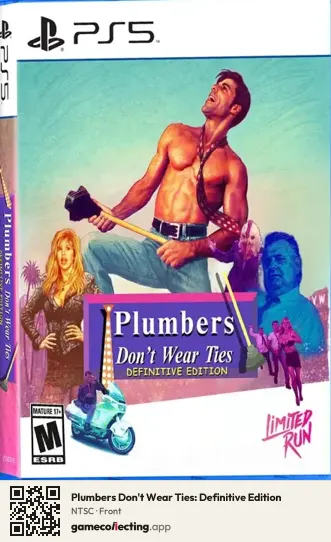 Plumbers Don't Wear Ties: Definitive Edition PlayStation 5, NTSC box front