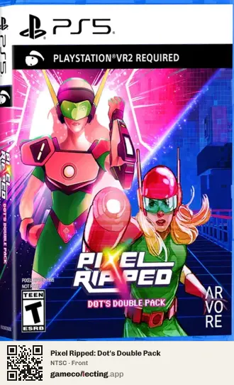 Pixel Ripped: Dot's Double Pack PlayStation 5, NTSC box front