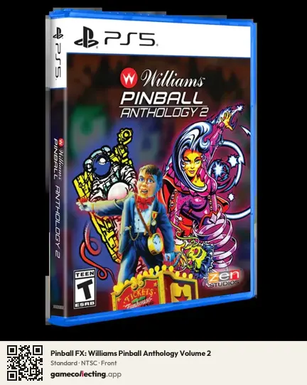 Pinball FX: Williams Pinball Anthology Volume 2 PlayStation 5, NTSC box front