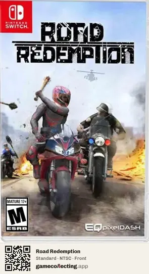 Road Redemption Nintendo Switch, NTSC box front