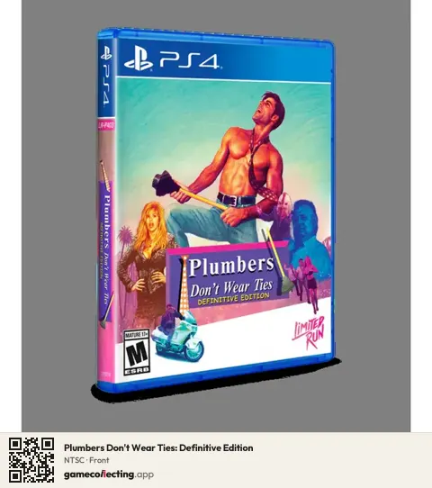 Plumbers Don't Wear Ties: Definitive Edition PlayStation 4, NTSC box front
