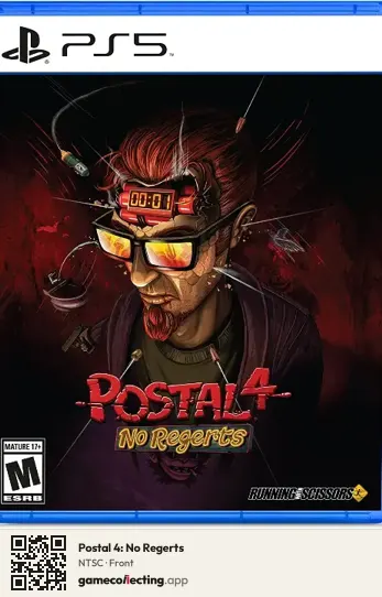 Postal 4: No Regerts PlayStation 5, NTSC box front
