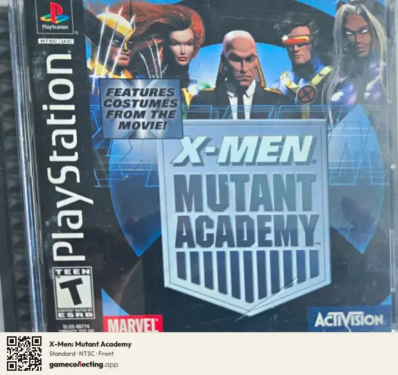 X-Men: Mutant Academy PlayStation, NTSC box front