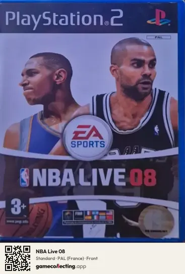 NBA Live 08 PlayStation 2, France box front