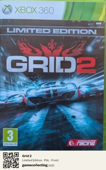 Grid 2 Xbox 360, PAL box front
