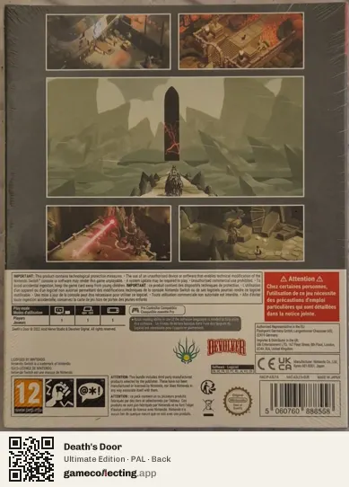 Death's Door Nintendo Switch, PAL box back