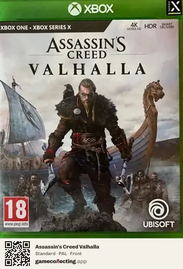 Assassin's Creed Valhalla Xbox Series X, PAL box front
