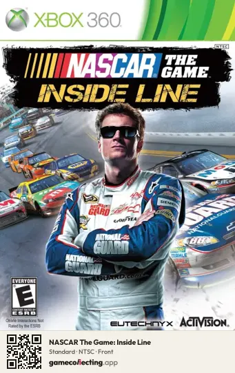 NASCAR The Game: Inside Line Xbox 360, NTSC box front