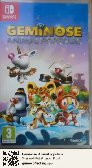 Geminose: Animal Popstars Nintendo Switch, France box front