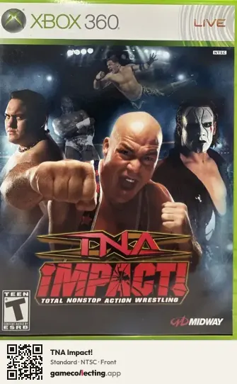 TNA Impact! Xbox 360, NTSC box front