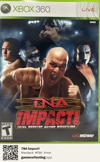 TNA Impact! Xbox 360, NTSC box front