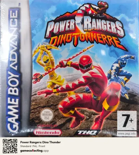 Power Rangers: Dino Thunder Game Boy Advance, PAL box front