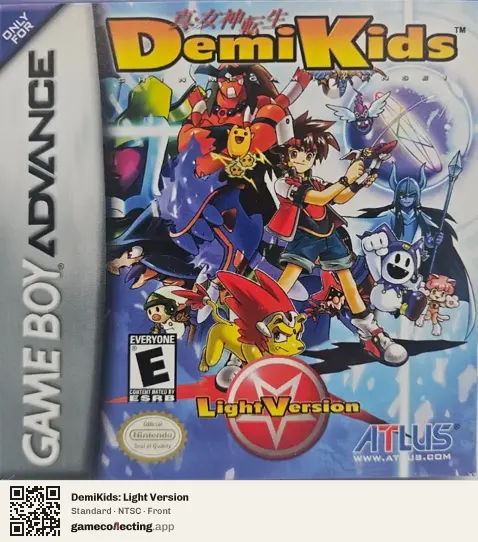 DemiKids: Light Version Game Boy Advance, NTSC box front