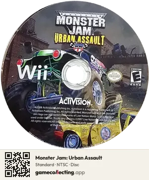 Monster Jam: Urban Assault Nintendo Wii, NTSC disc