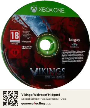 Vikings: Wolves of Midgard Xbox One, PAL disc