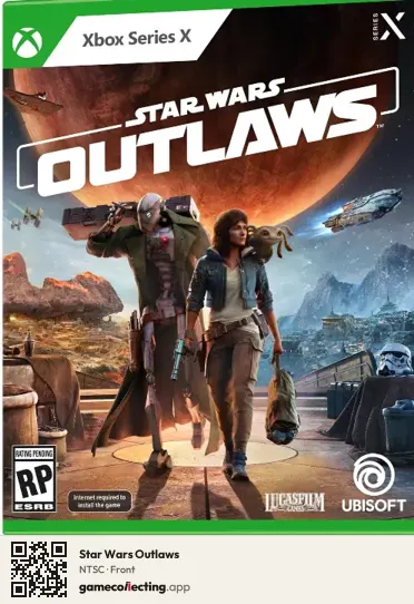 Star Wars Outlaws Xbox Series X, NTSC box front